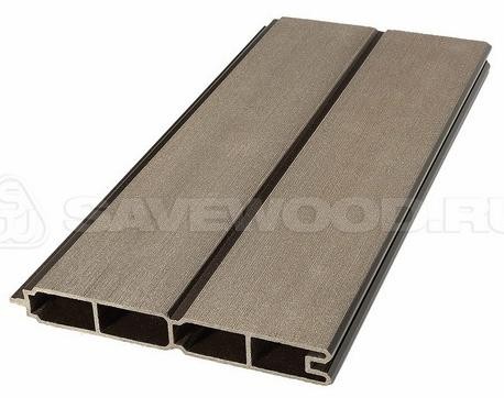 Заборный профиль из ДПК Savewood SW Agger матовый тёмно-коричневы купить в Новотроицке