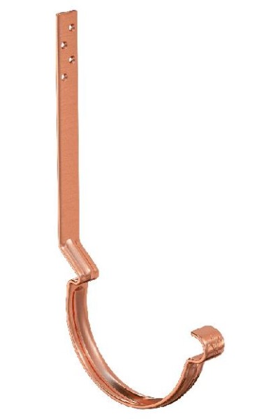Водосток Aquasistem, система 150/100 - Крюк крепления желоба удлиненный (усиленный) медный купить в Новотроицке