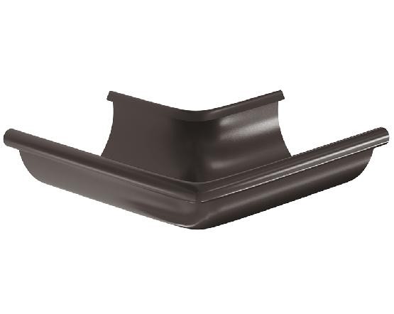 Водосток Aquasistem, система 150/100 -  Угол желоба, наружный 90° RR 32 Тёмно Коричневый купить в Новотроицке