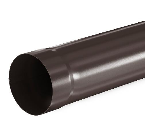 Водосток Aquasistem, система 125x90 - Труба водосточная 1.00м RR 32 Тёмно Коричневый купить в Новотроицке